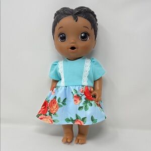 12” Baby Alive Doll Hasbro Toy Floral Dress Baby Doll for Kids/Girls No Shoes
